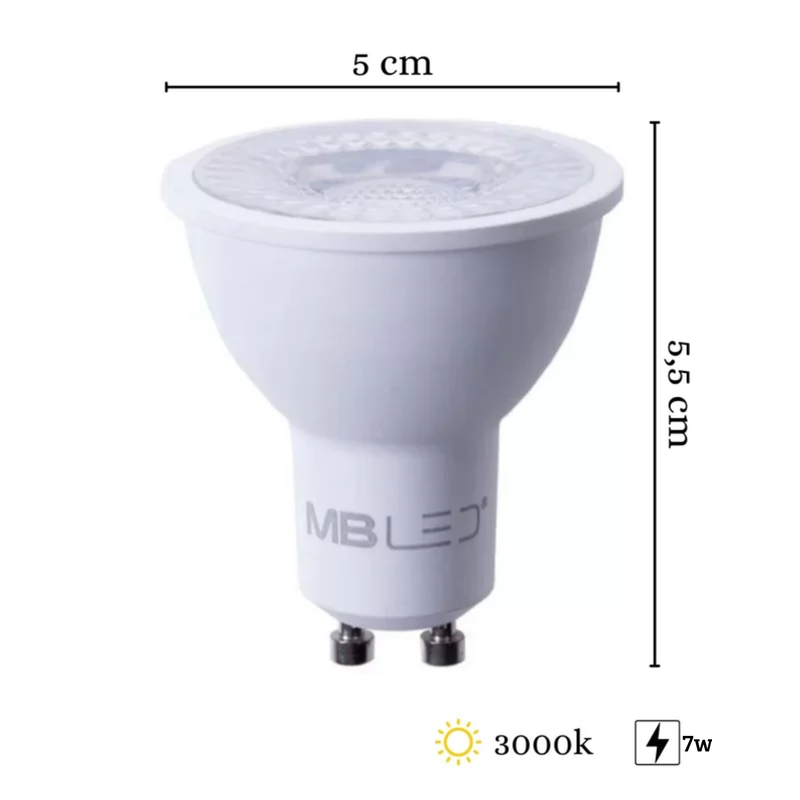 Lâmpada de Led Dicróica MR16 - Luzes do Vale