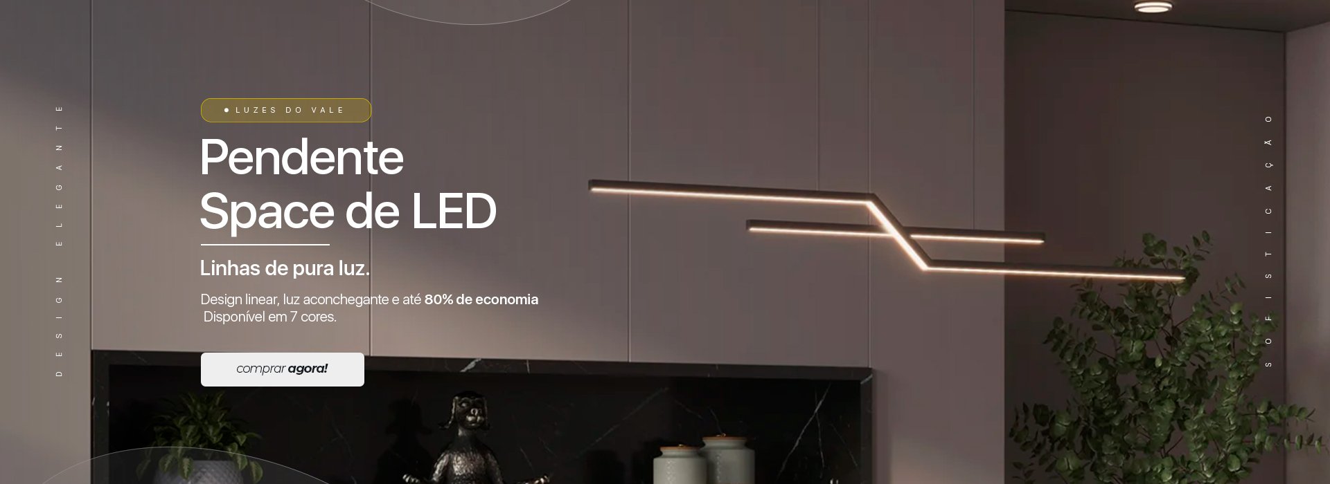 desktop pendente space de led