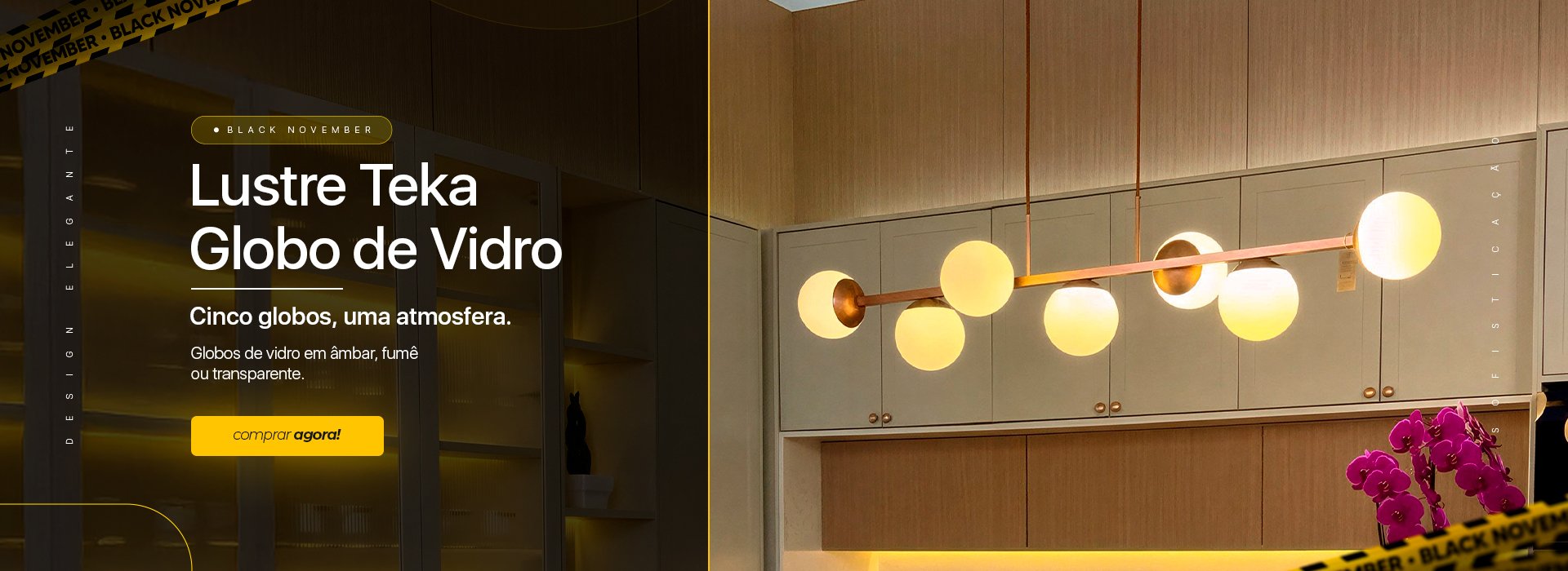 desktop lustre teka globo de vidro